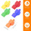 50 Pcs Non-Nuclear Professional Referee Whistle  Whistle Plastic Life-Saving Whistle Special for Game 6
