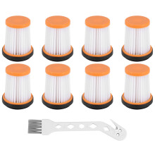 Paquet de 8 Filtres pour Aspirateur en Tissu de Rechange pour Aspirateur à Main Sans Fil ION W1 S87 WV200, WV201, WV205, WV220.