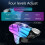 2PCS Phone Gaming Trigger Gamepad Button for PUBG LOL L1R1 Shooter Game Controller for  Android Phone(B) 2