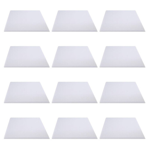 PainéIs AcúSticos Autoadesivos 12 Pack, 12 X 12 X 0,4 Polegadas Acolchoamento à Prova de Som, Painel de AbsorçãO de Som para Casa, Branco 1