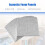 PainéIs AcúSticos Autoadesivos Pacote 12, Acolchoamento à Prova de Som de 12 X 12 X 0,4 Polegadas, Painel de AbsorçãO de Som para Casa, Cinza 3