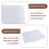 PainéIs AcúSticos Autoadesivos 12 Pack, 12 X 12 X 0,4 Polegadas Acolchoamento à Prova de Som, Painel de AbsorçãO de Som para Casa, Branco 5
