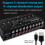 2 in 8 Out Audio Frequency Signal Selector Shift Device Support 2 Sets Mix Input and 8 Sets Output RCA Interface 2
