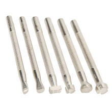 6 Stück Edelstahl-Lederprägevorrichtungen Set für Handwerks- und Haushaltszwecke