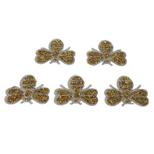 DIY Craft: 5 Yellow Bee Rhinestone Patches for Stylish Clothing Fix
