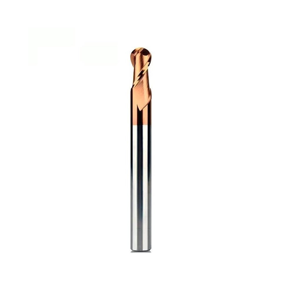 Solid Carbide Ball Nose End Mill Cnc Router Bit 2 Flute R3x6x12x75 Hrc55 Precision 9199774034128