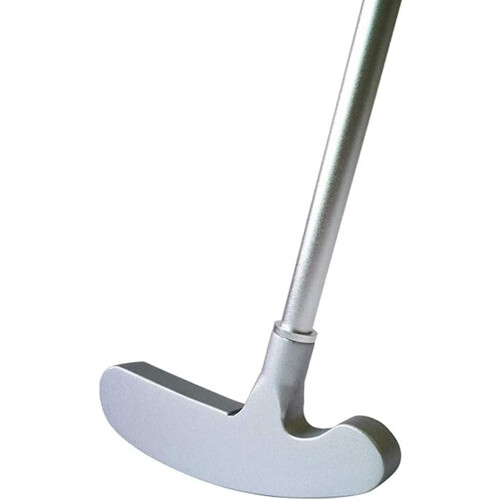 Zinc Alloy Golf Practice Putter Silver Double-Sided Left/Right Handed Tool for Training and Skill Improvement 1