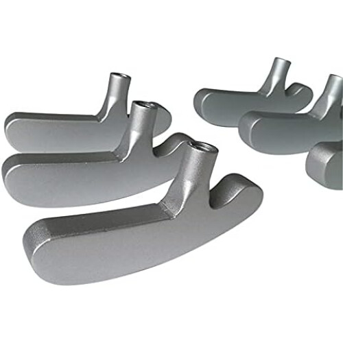Zinc Alloy Golf Practice Putter Silver Double-Sided Left/Right Handed Tool for Training and Skill Improvement 2