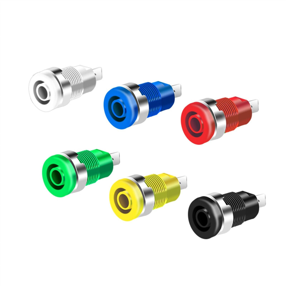 100Pcs 4Mm Female Banana Plug Connectors For Speakers And Multimeters, Green, Easy Wire Connection 9382693176370