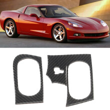 Carbon Fiber Side Air Vent Sticker for Corvette C6 2005-2013 - Glossy Black