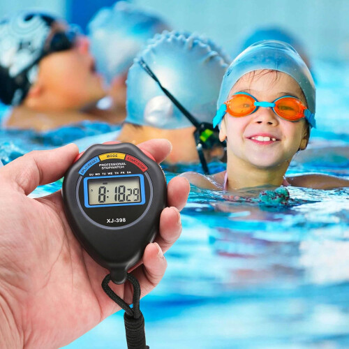 Athletic Training Timer Sports Digital Portable Handheld Timer Waterproof Timer For Running Black 1