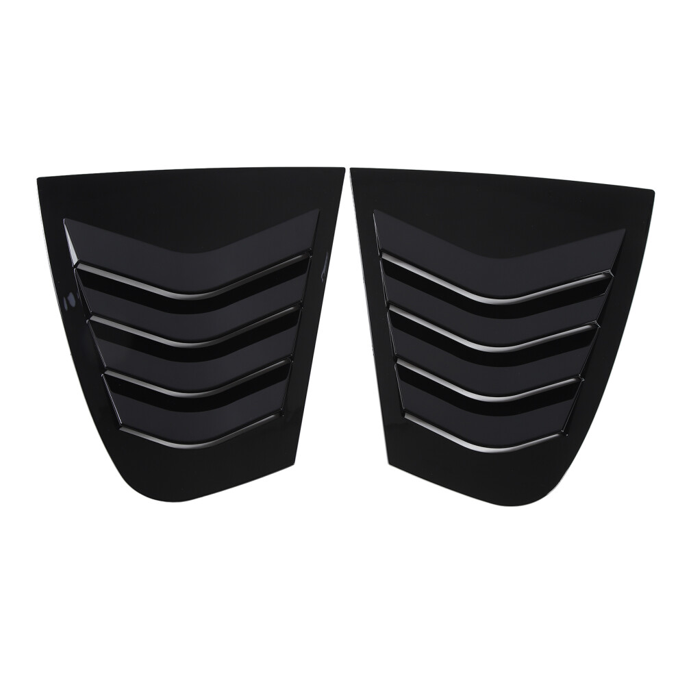 Lightweight Glossy Side Window Louver Cover Fit 3 Series F30 2013-2018 Black 7691375377236