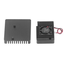Aluminum Alloy Router Cooling Shell Kit for Nanopi R2s Black
