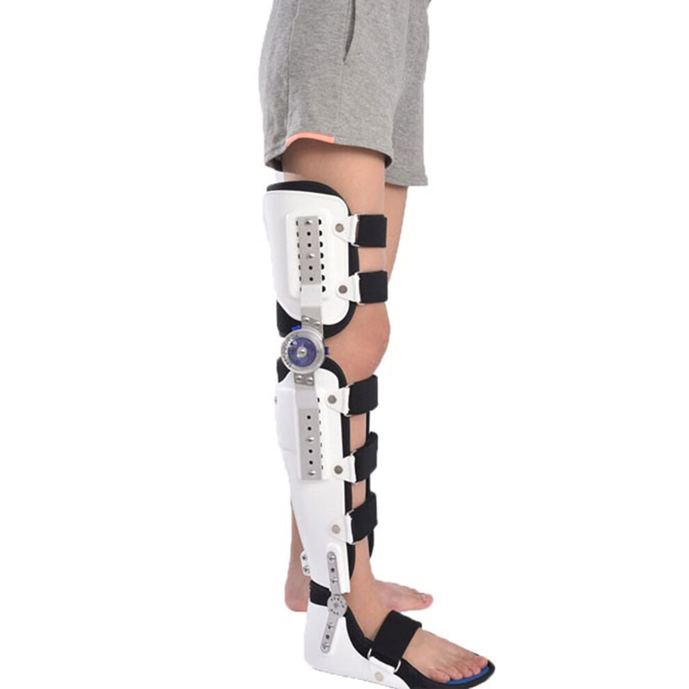 Adjustable Knee Brace Right Leg One Size Knee Orthosis Joint Stabilizer Knee Ankle Foot Orthosis Thigh Support