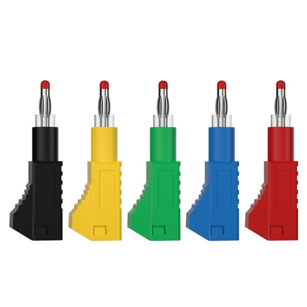 10Pcs 4Mm Stackable Retractable Banana Plug Connectors For Speakers And Test Leads Blue 9382693176936