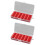 Boîte de rangement de canettes, 2 pièces/ensemble 30-Rouge 1