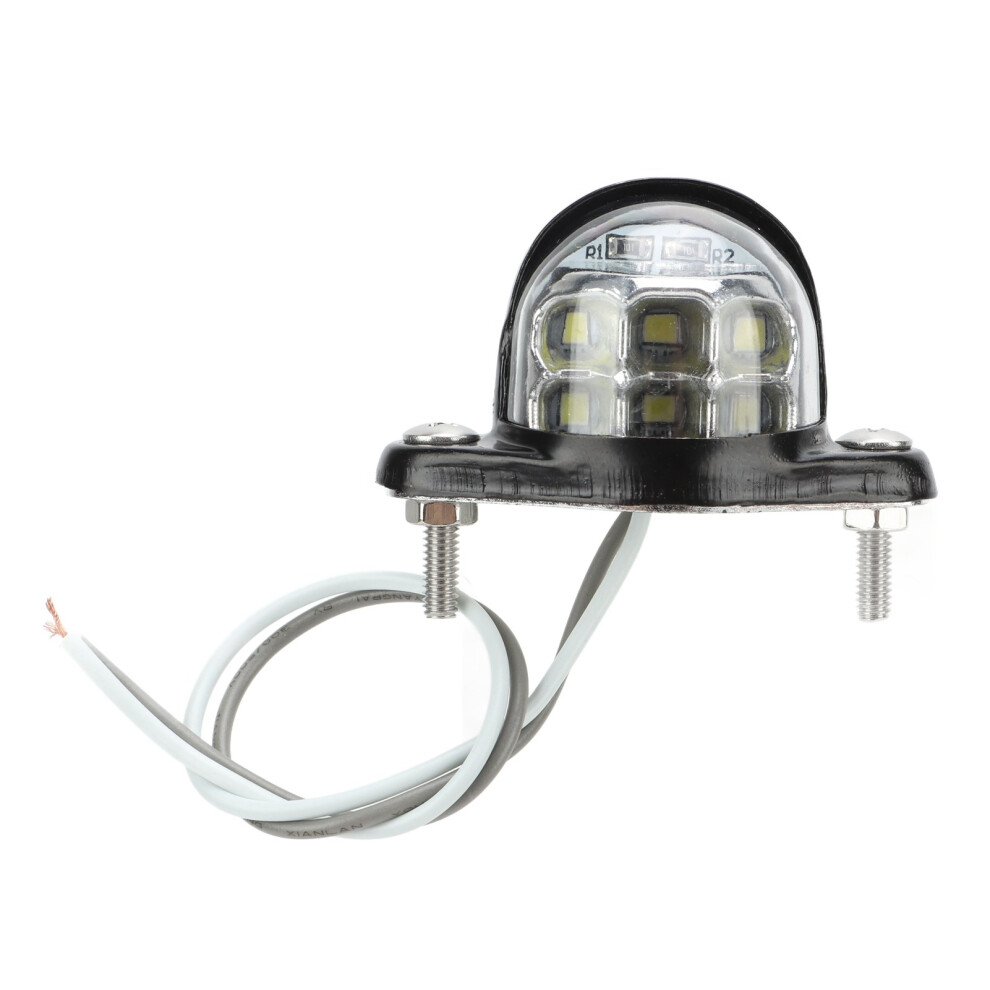 Universal Led License Plate Lamp 6 Smd Bright For Van Trailer White/Light 3511375378818