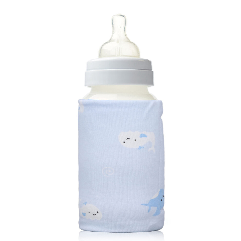 Portable USB Bottle Warmer, Stable Temp, Cotton Spandex, 26.5x13cm