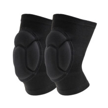Knee Support 1 Pair Thickened Knee Pads For Volleyball And Sports Knee Pad Brace Elastic Knee Protector XL Black