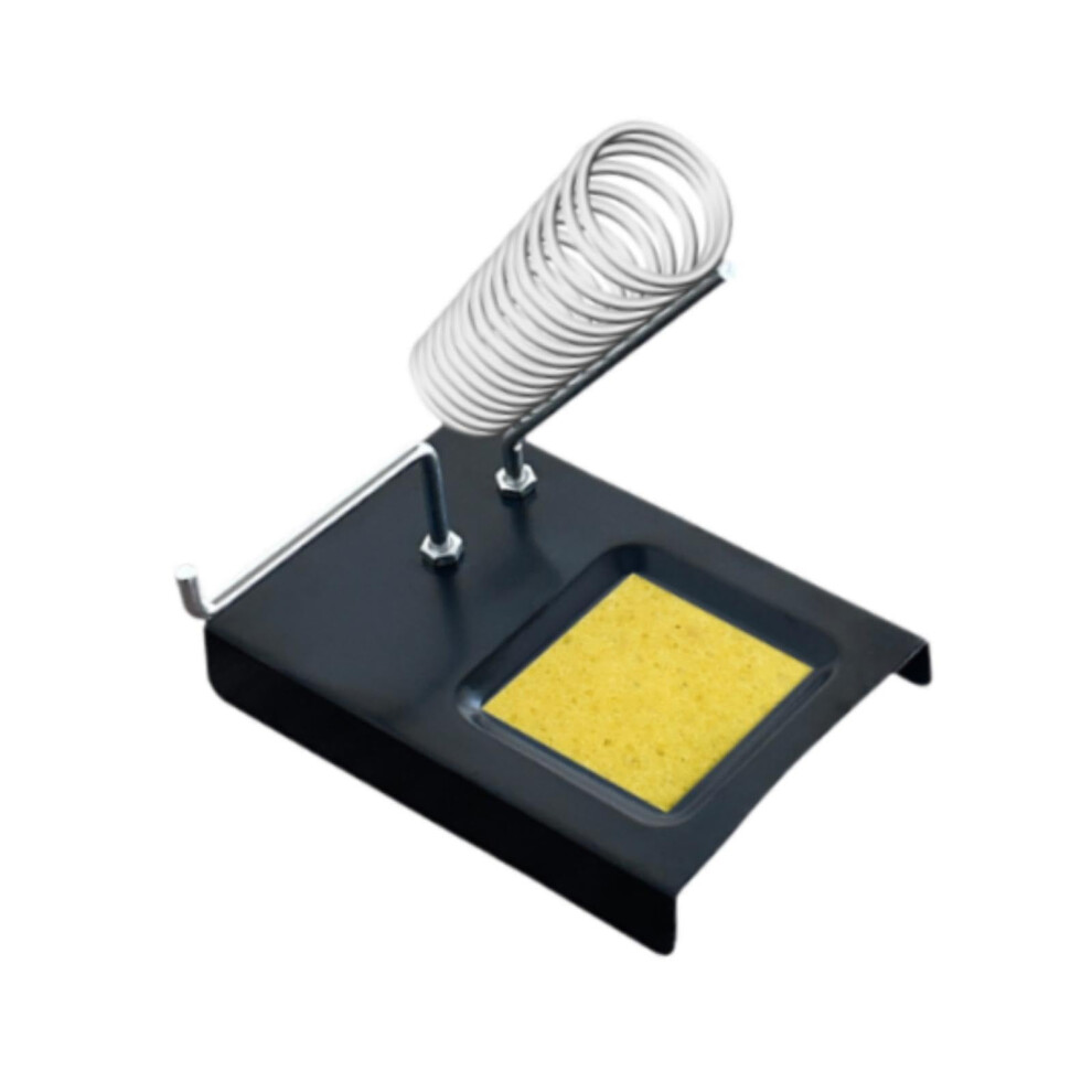 Soldering Iron Stand With Sponge, Heavy Duty Metal Holder With Nonslip Base And Safety Spring 9199774035538