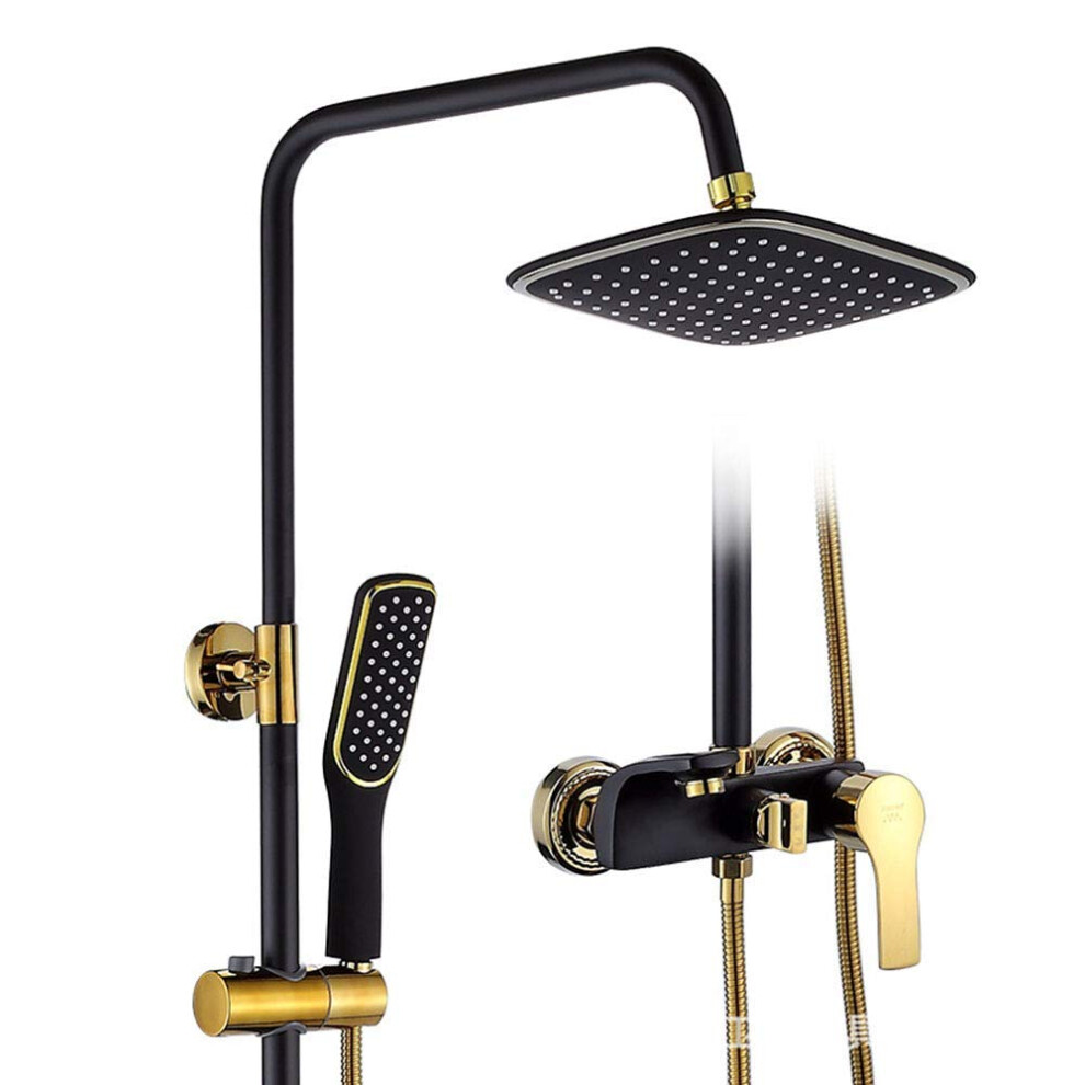Rainfall Shower Tap Bathroom Shower Head Exposed Shower Mixer Tap Shower Faucet Bathroom Shower Faucet Shower Set Mixer Adjust Height Ref: 4343 9199774035606