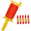 Orange Gardening Line Tool with FiveLevel Precision Measurement and Strength Nylon String 4