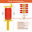 Orange Gardening Line Tool with FiveLevel Precision Measurement and Strength Nylon String 3
