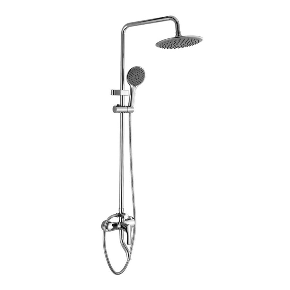 Adjustable Copper Shower Set With Three Spray Modes Rustresistant Brass Rain Shower Head 9199774035842