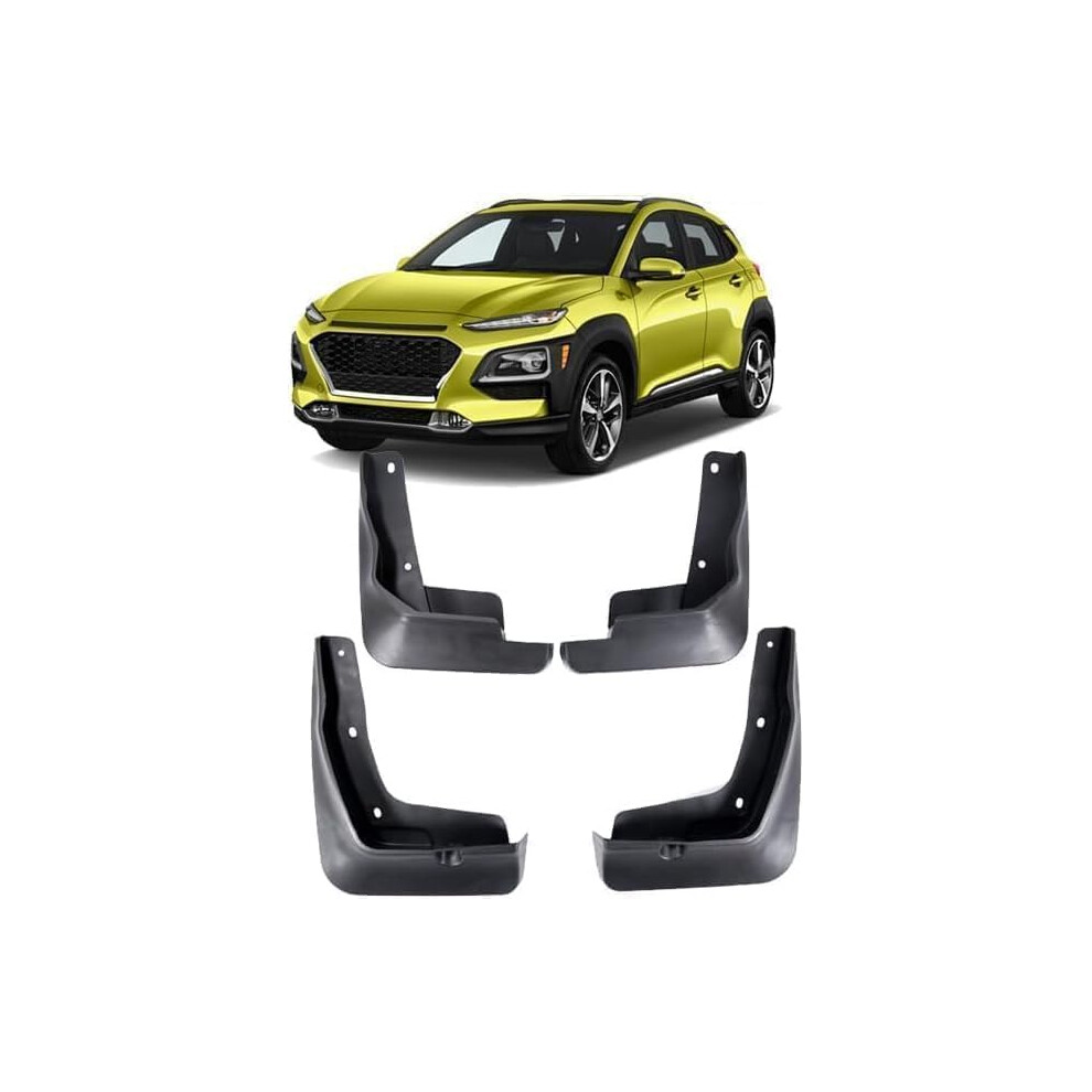 Mud Flaps 20182023 Front Rear Car Splash Guards Waterproof Scratchresistant For Hyundai Kona 9382693177919