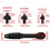 Drill Chuck Key Wrench with Ratchet Rotation Control, MultiSize Magnetic Chuck Lock for Workshop 5