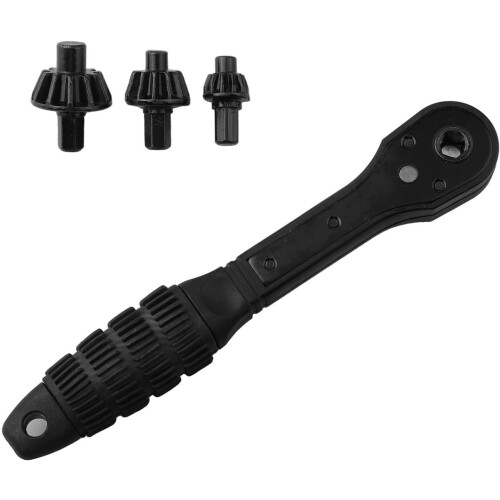 Drill Chuck Key Wrench with Ratchet Rotation Control, MultiSize Magnetic Chuck Lock for Workshop 2