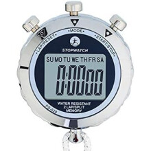 Sports Stopwatch Antimagnetic Metal Digital Chronograph, Waterproof Timer, Outdoor Sports, Soccer Football Baseball
