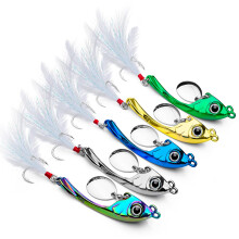 Spinnerbait Lures, Metal Spinnerbait Jigs, 5.9 Cm, 13 G, 0.458 Oz, Micro Swivel Spoons, Rotation Sequins, For Pike Trout Salmon, 5 Pcs