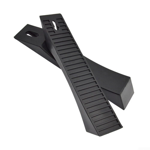 Deadlift Wedge Pads 2pcs Silicone for Quick Plate Changes and Enhanced Lifting Safety Black
