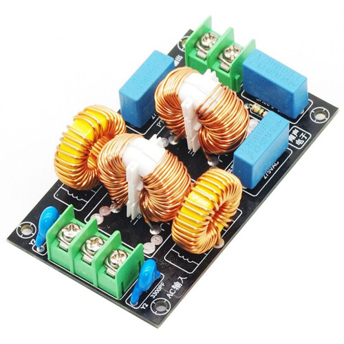 EMI Power Filter Board Audio Amplifier Power Supply Filter Common Mode High Current Electromagnetic HiFi Audio 4A