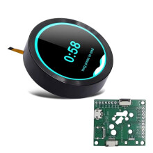 Home ESP32 S3 Development Board WiFi  2.1 Pollici 480x480 Manopola Rotonda IPS LCD TFT Display Module, Nero