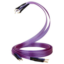 HiFi OCC Lautsprecherkabel Hi-End Reines Kupferband mit Gezackten, Massiv Vergoldeten Bananen-Y-Steckern Kabel Lautsprecherverstärker