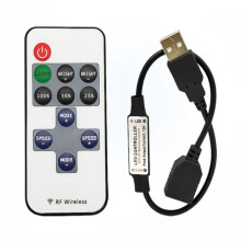11-Toetsen LED-Stripcontroller -Dimmer RF-Afstandsbediening 5V USB-Interfacecontroller voor 5050/2835 Enkelkleurige LED-Strip