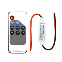 LED Enfärgad Dimmer 5V 12V 24V 5050 2835 Strip Lights Konstant Spänning PWM Signal Controller RF 9-Key Remote