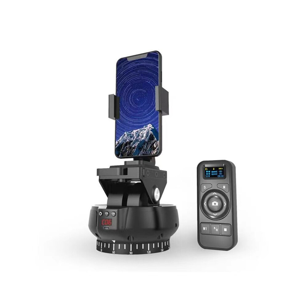Yt-1200 Auto Motorized Rotating Panoramic Remote Control Pan Tilt Video Tripod Stabilizer For Smartphone Cameras 6033425565377