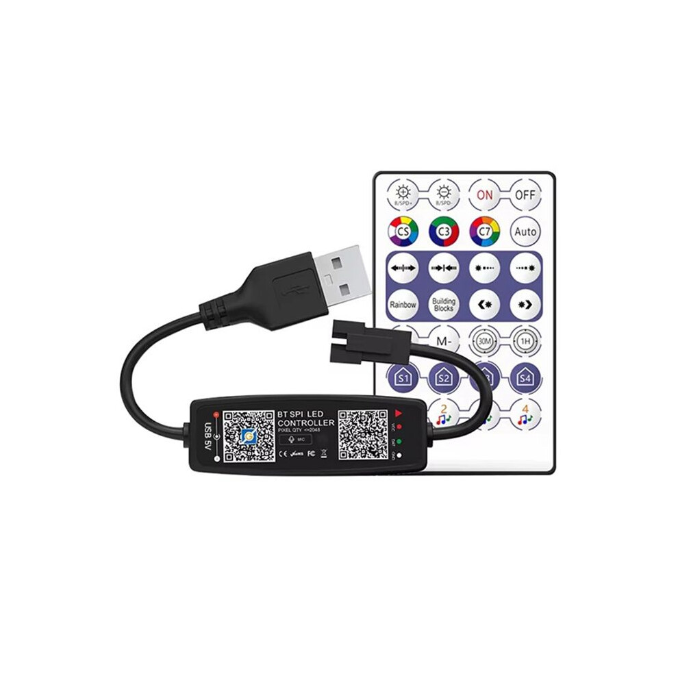 Ws2812b Controller Remote Control Music App Control For Pixel Led Strip Light Sk6812 Ws2811 Ws2812 Usb 5V 6031266341358