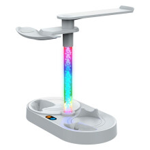 For PS5 VR2 Controller Charging Base with Led Light for PSVR2 Handle Charging Base Headphone Storage Rack