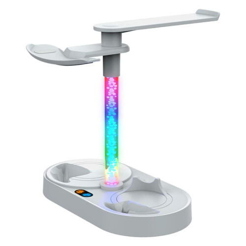 For PS5 VR2 Controller Charging Base with Led Light for PSVR2 Handle Charging Base Headphone Storage Rack