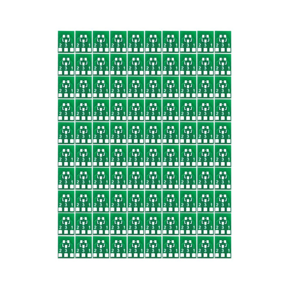 Sot23 Sot23-3 Turn Sip3 Double-Side Smd Turn To Dip Sip3 Adapter Converter Sot Sip Ic Socket Pcb Board Diy Kit 100Pcs 6031508982554