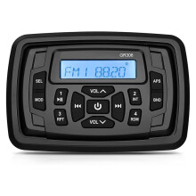 Marine Stereo Boat Radio Waterproof FM AM Digital Media Audio Player for Yacht Gauge ATV UTV Cart Motorcycle