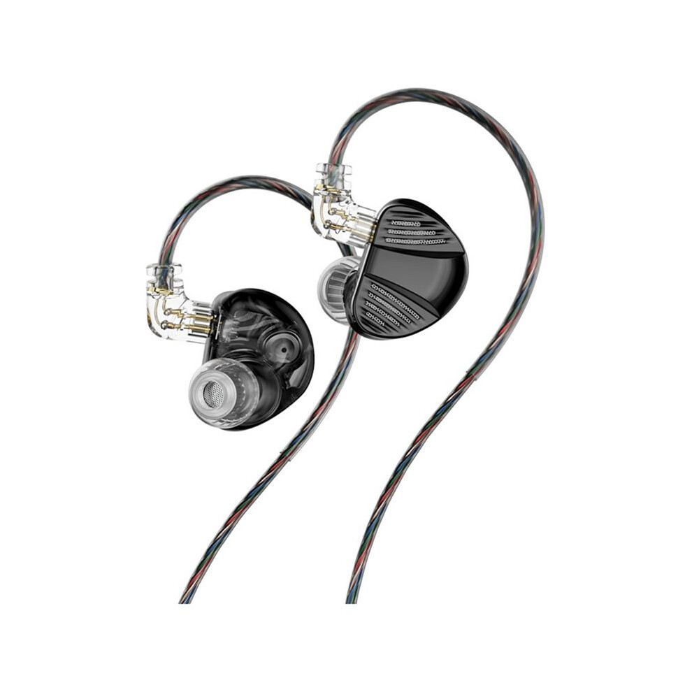 Trn V10 Pro Earphones Dual Dynamic High-Fidelity Sound In-Ear Monitors Headphones ,3.5 Without Microphone Black 6032740240020