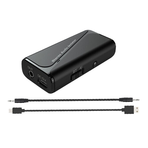 5.4 Audio Receiver 3.5mm Anti-Interference Ground Loop Noise Filter Isolator
