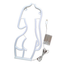 Insegna al Neon, Insegne Luminose A LED Lady Back per Decorazioni da Parete, Insegne al Neon Alimentate A Batteria e Tramite USB per Camera da Letto,
