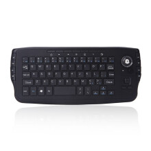 2,4G Trådlöst Ergonomiskt Minitangentbord Gamingtangentbord med 15 Multimediatangenter och Styrkula