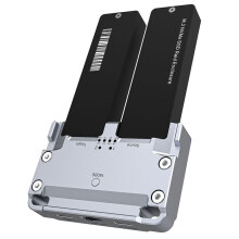 Boîtier SSD M.2 NVME à Double Baie pour M2 Nvme 2230 2242 2260 2280 Type-C USB 3.2 Gen2 20 Gbit/S Boîtier Rigide Externe